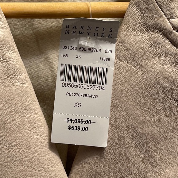 Barneys New York leather jacket. Brand new never worn. - Picture 3 of 3